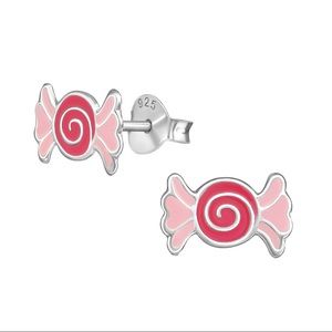 925 Sterling Silver Candy Stud Girls Earrings